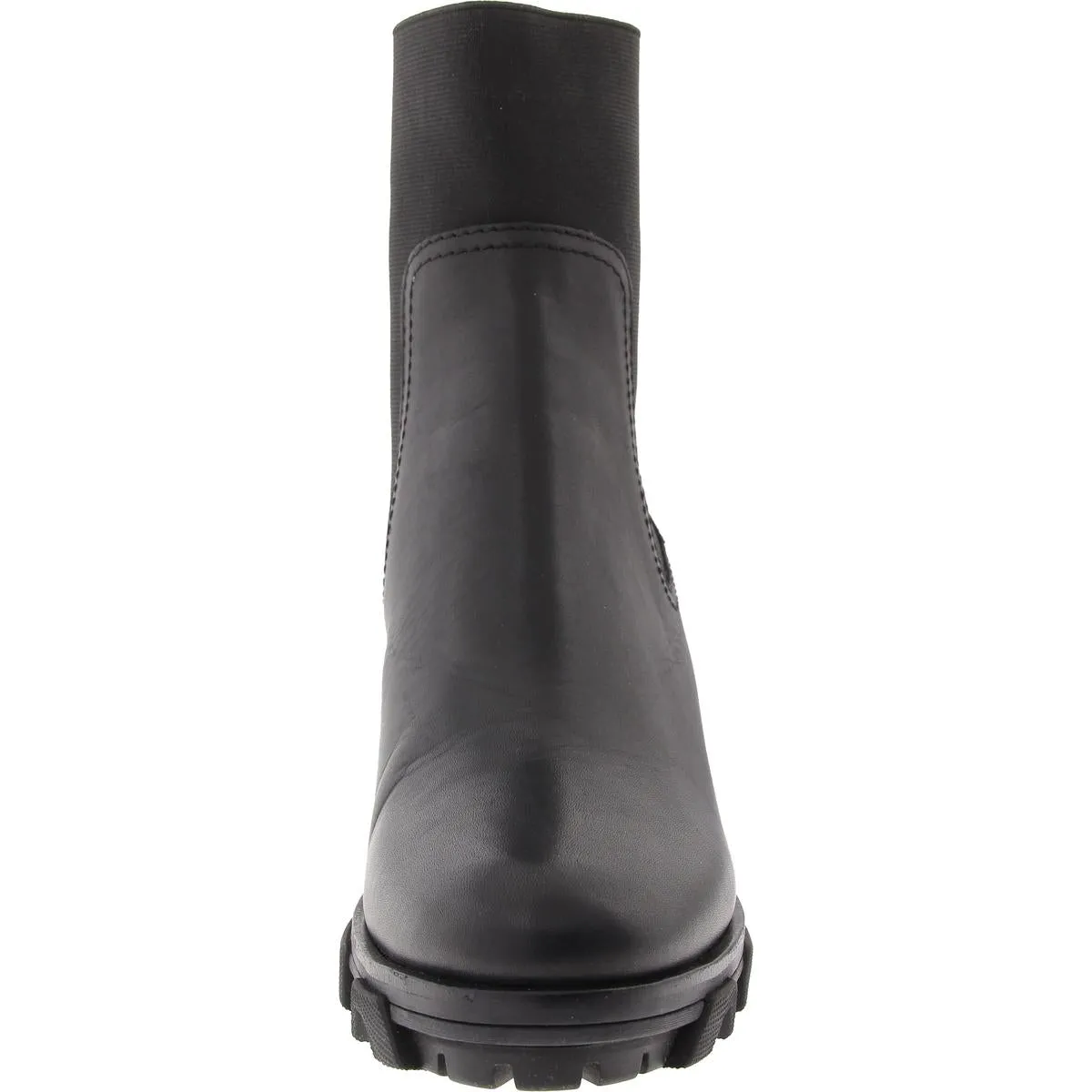 Womens Stretch Leather Chelsea Boots