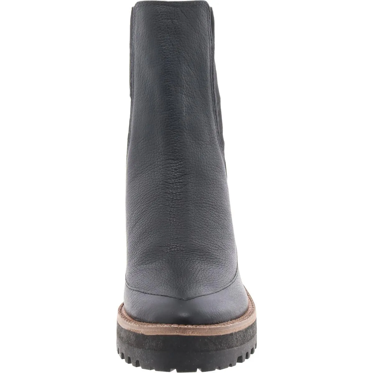 Womens Stretch Leather Mid-Calf Boots