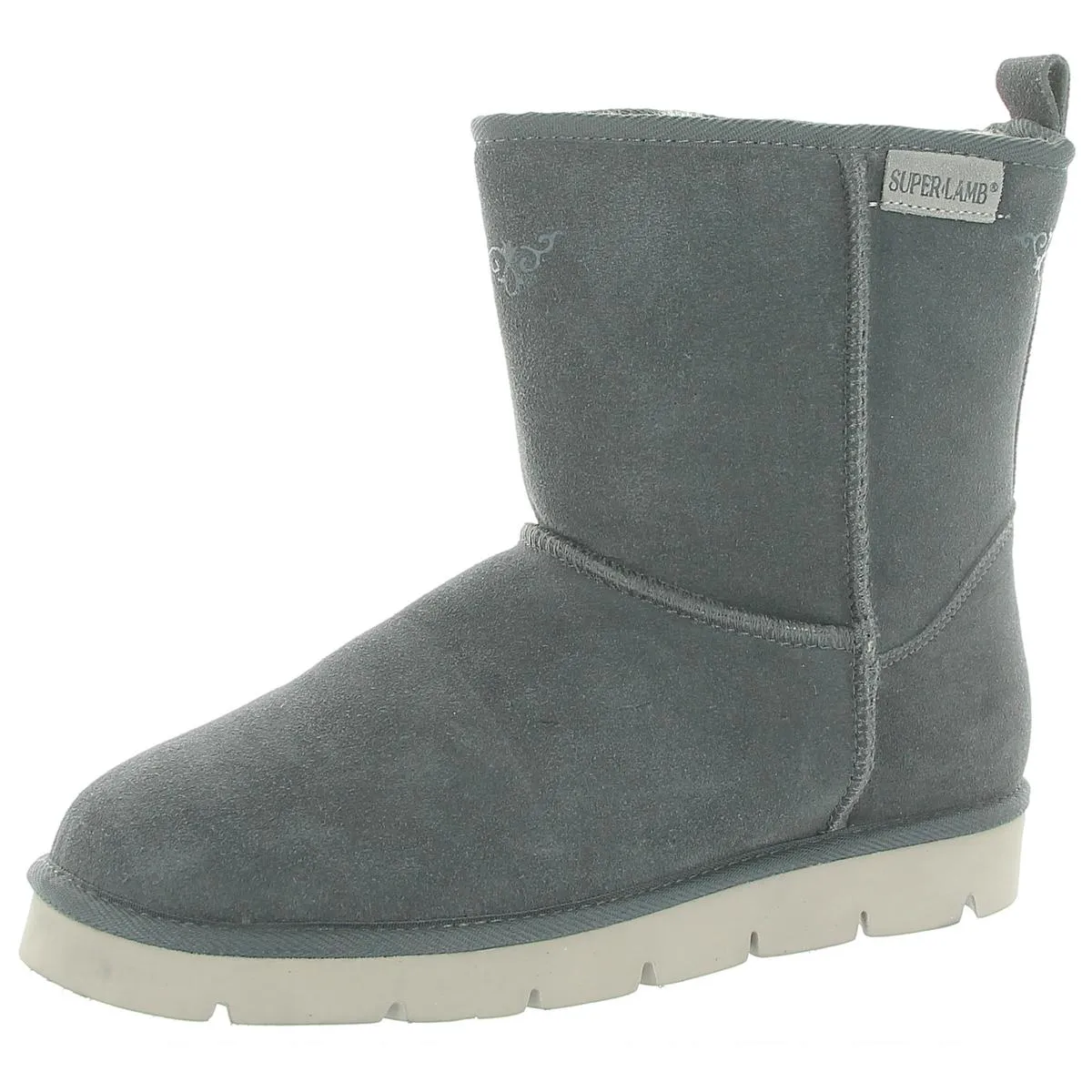 Womens Suede Faux Fur Winter Boots