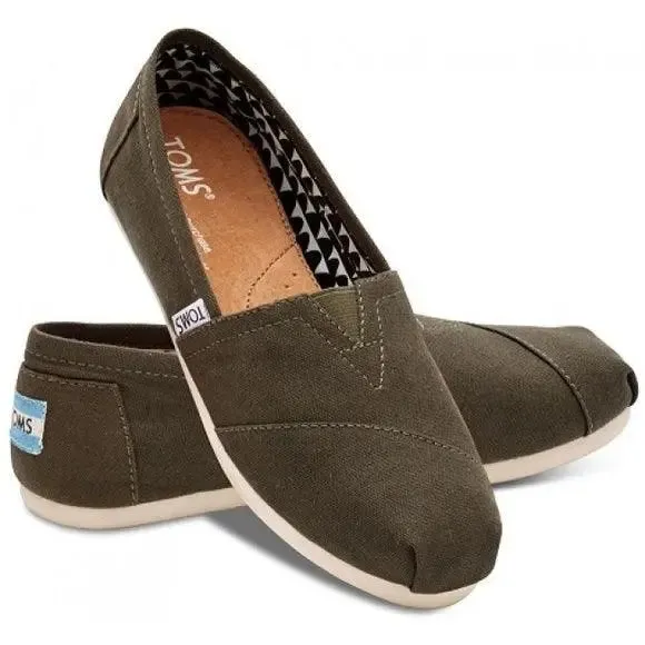 Womens TOMS Classic Alpargata  Iconic Slip-On with Lightweight Comfort