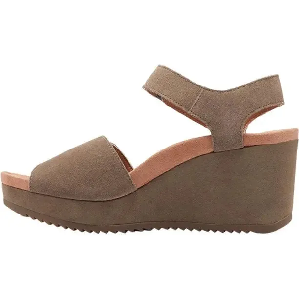 Womens Vionic Hoola Astrid II  Supportive Wedge Sandal with Retro-Chic Style