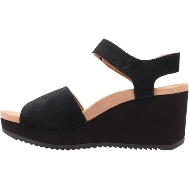 Womens Vionic Hoola Astrid II  Supportive Wedge Sandal with Retro-Chic Style