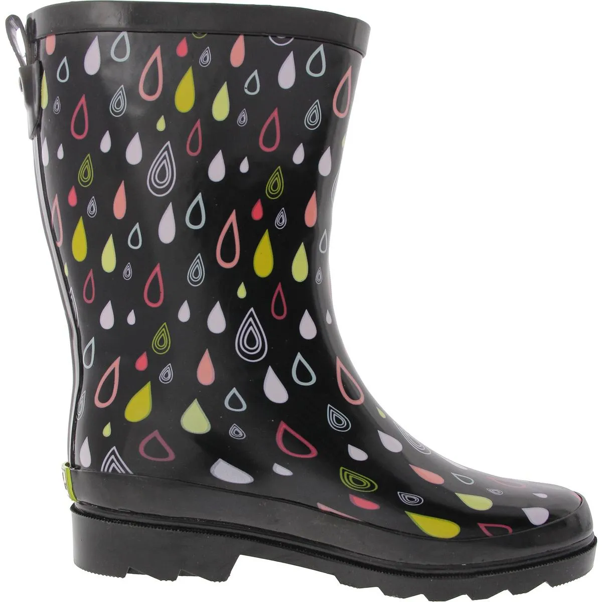 Womens Water Resistant Polyester Rain Boots