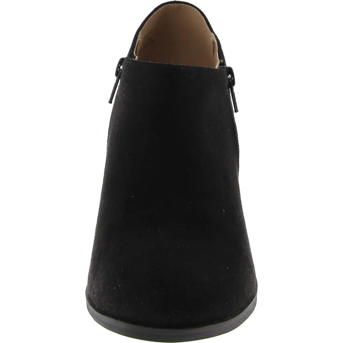 Womens Zip Up Slip On Booties