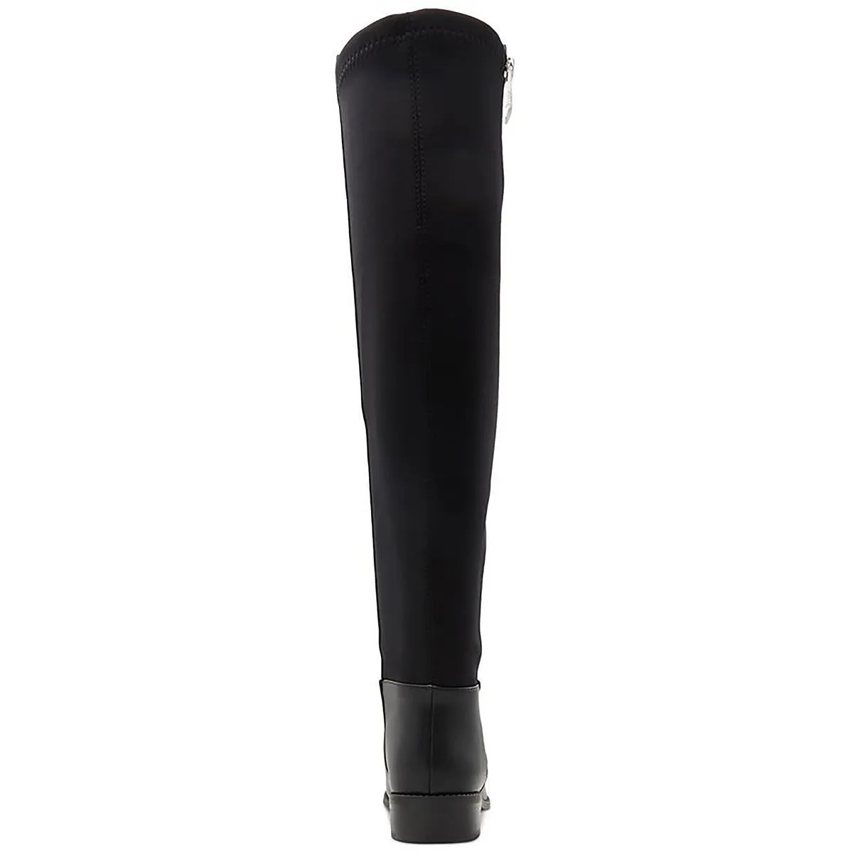 Womens Zipper Faux Leather Knee-High Boots