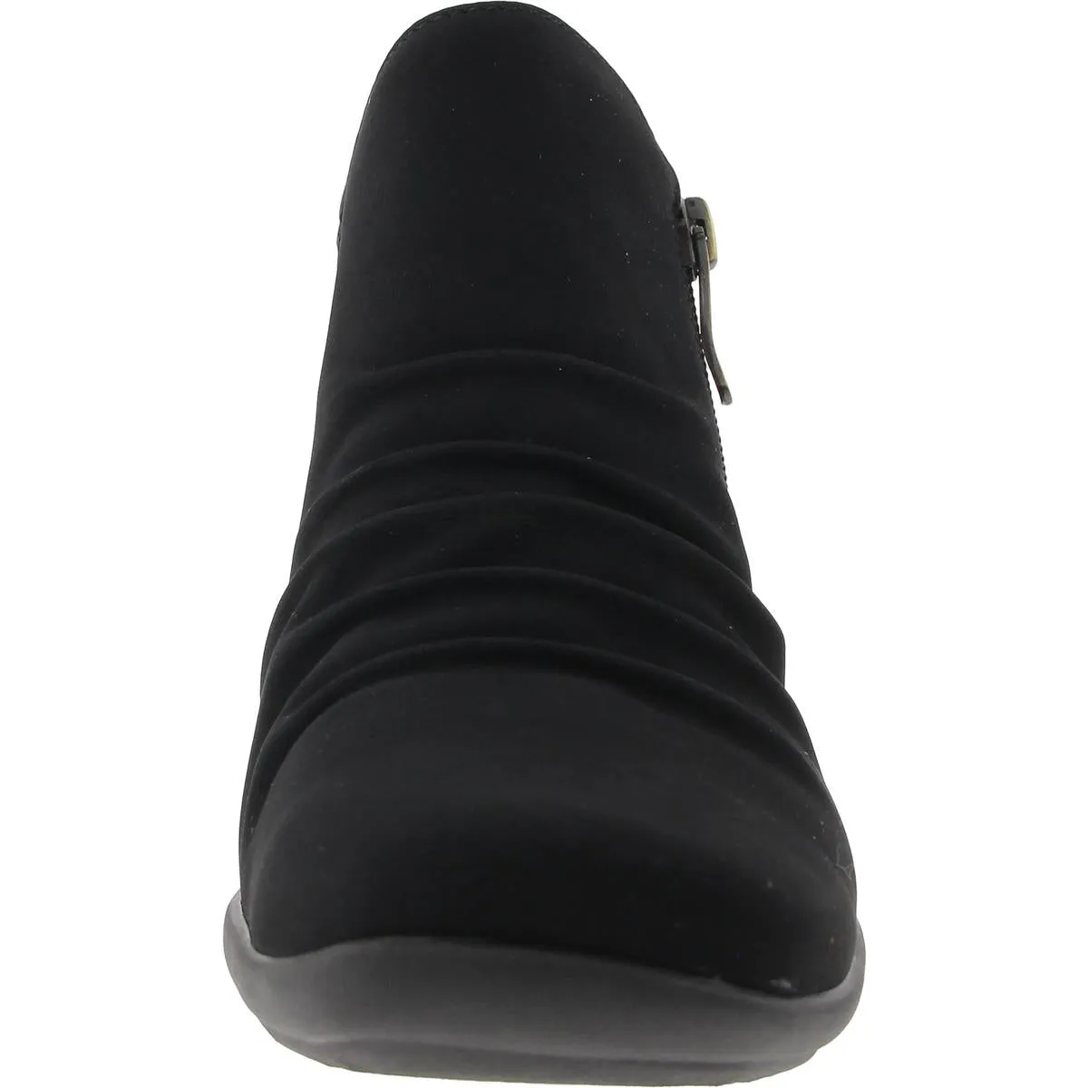 Womens Zipper Faux Suede Ankle Boots