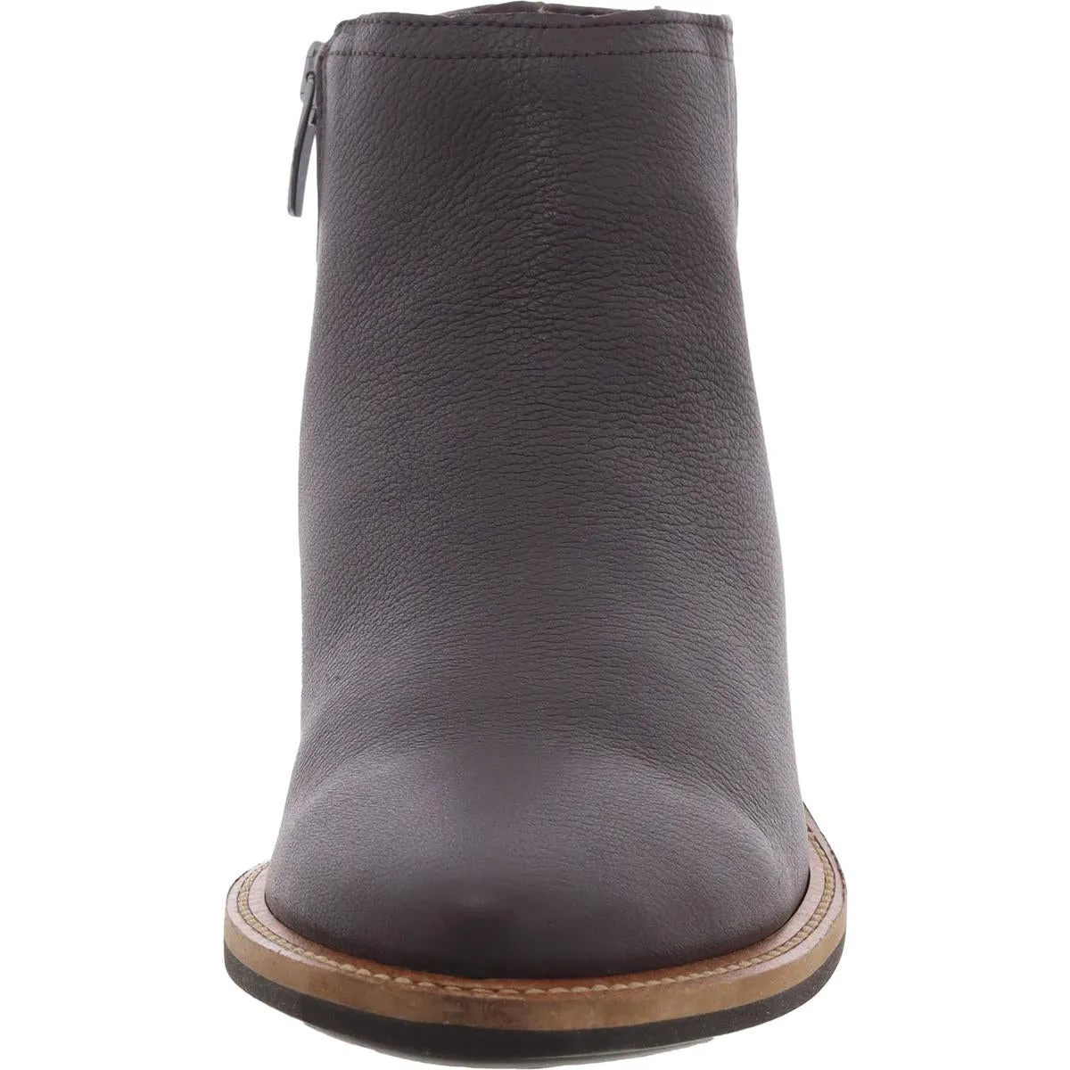 Womens Zipper Leather Booties