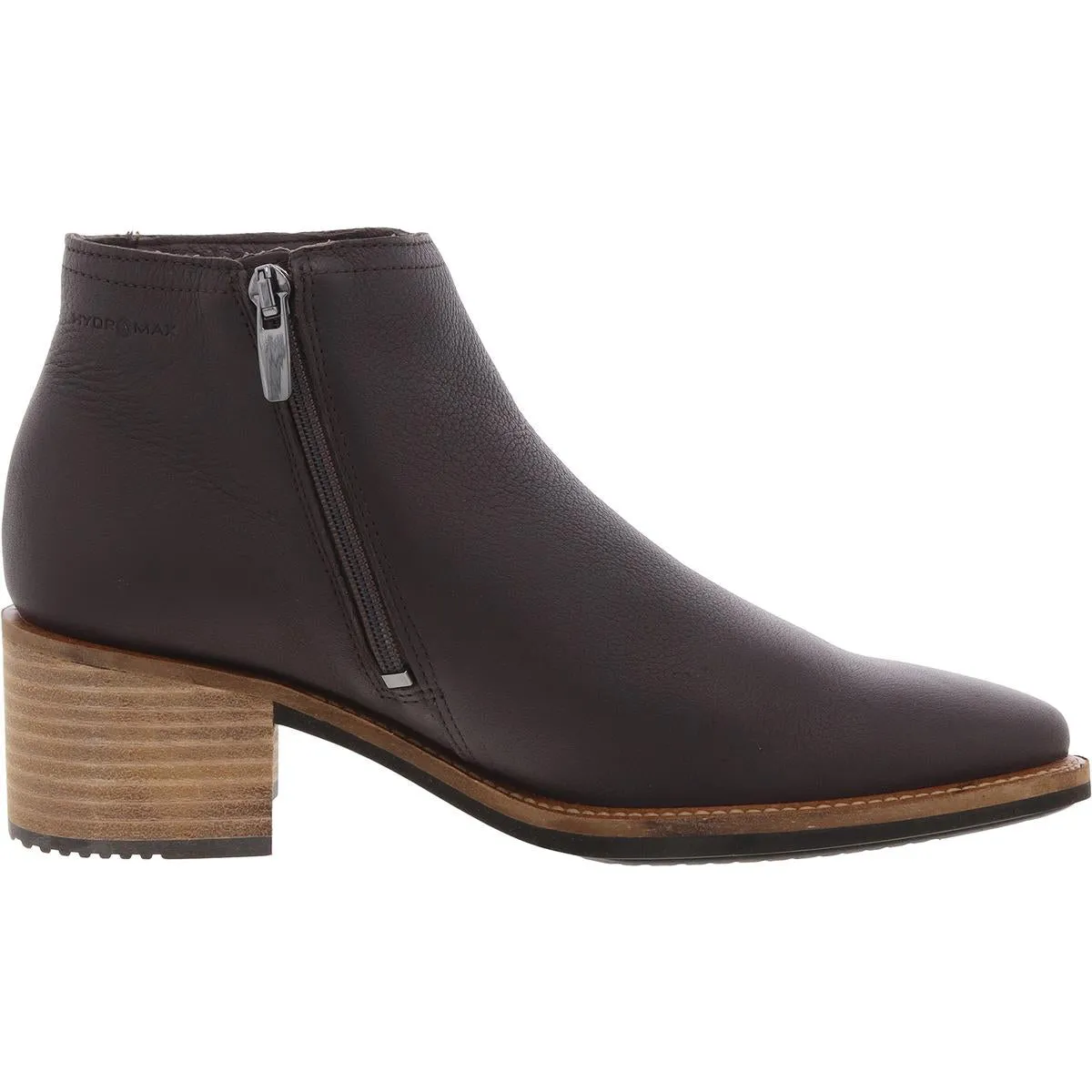 Womens Zipper Leather Booties