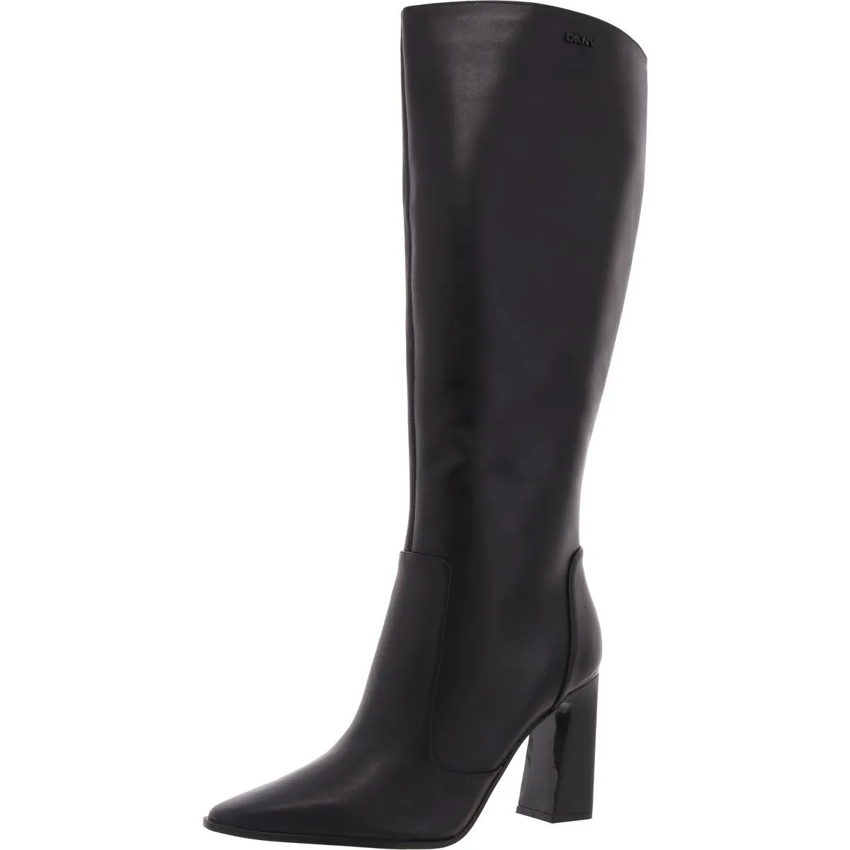 Womens Zipper Leather Knee-High Boots