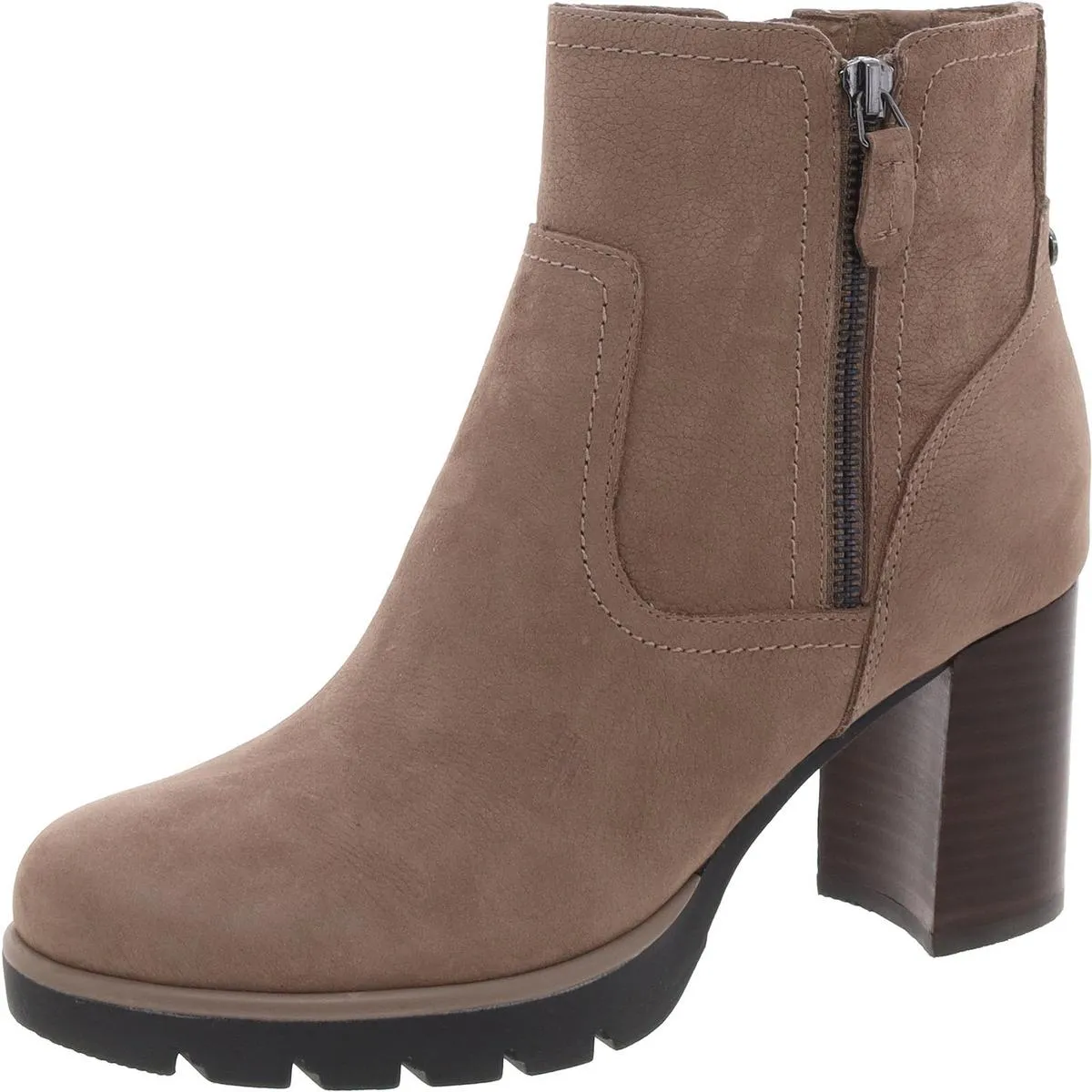 Womens Zipper Manmade Ankle Boots