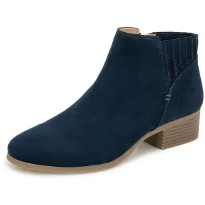 Womens Zipper Manmade Booties