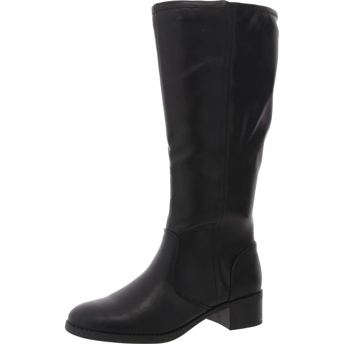 Womens Zipper Manmade Knee-High Boots