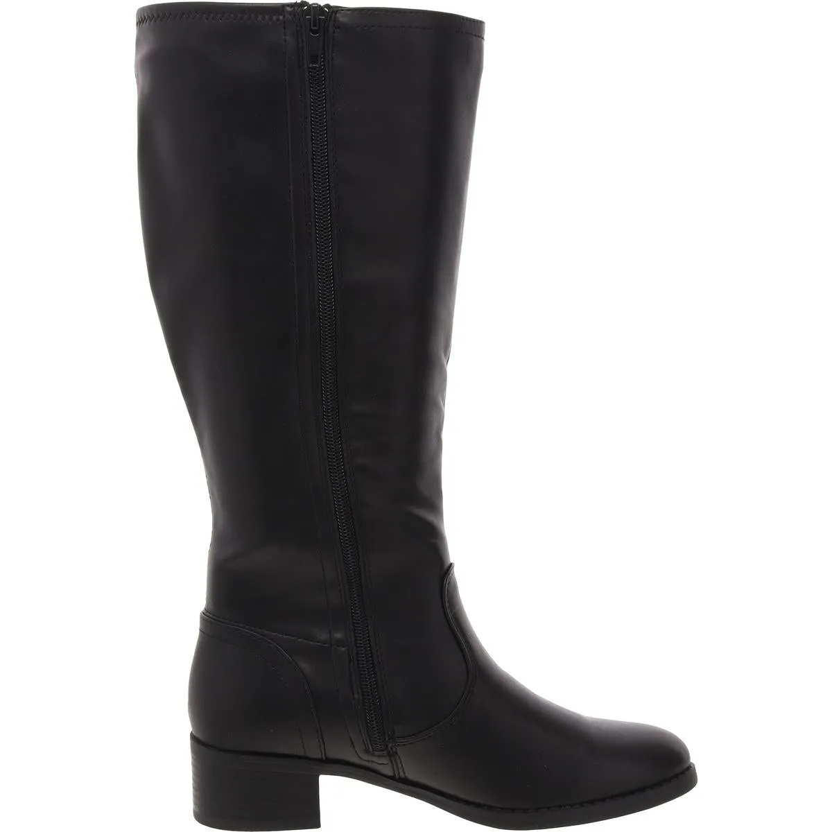 Womens Zipper Manmade Knee-High Boots