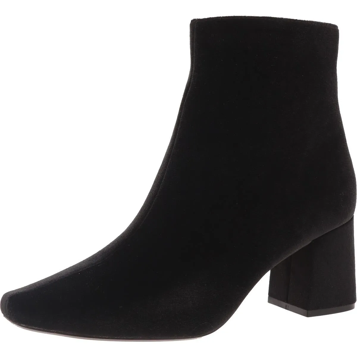 Womens Zipper Velvet Booties