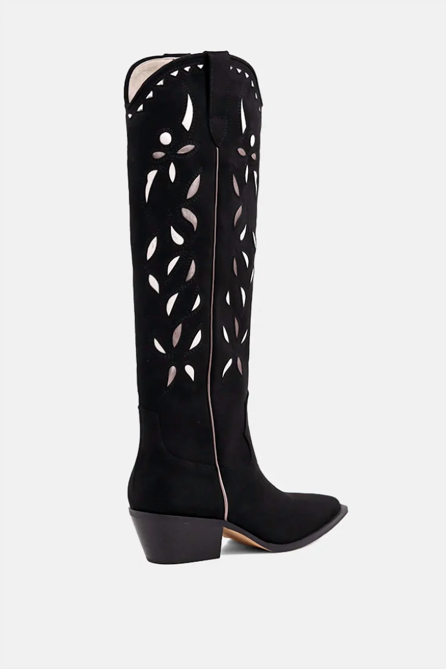 Women's Zooey Cowboy Knee High Boot In Black