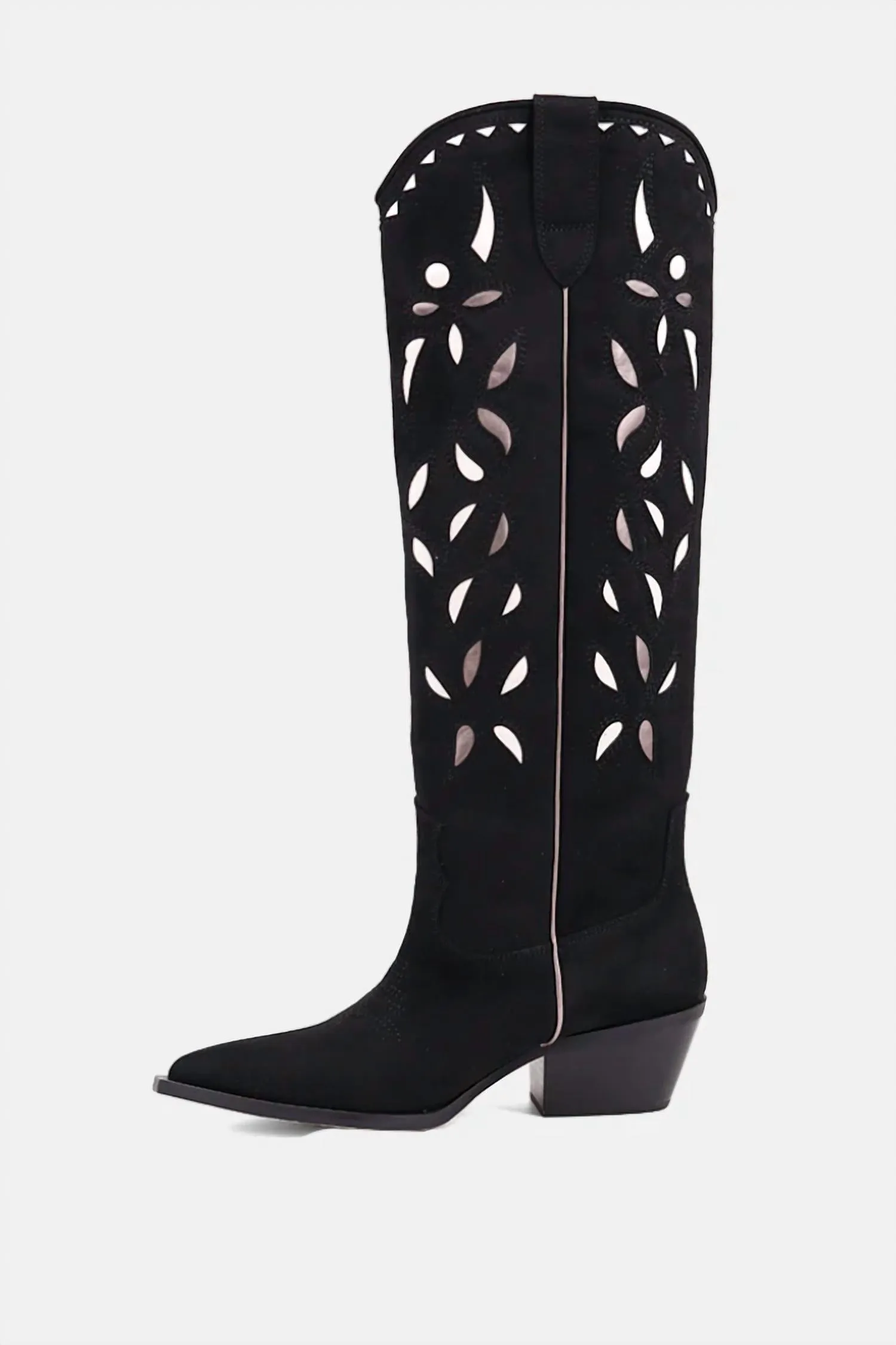 Women's Zooey Cowboy Knee High Boot In Black