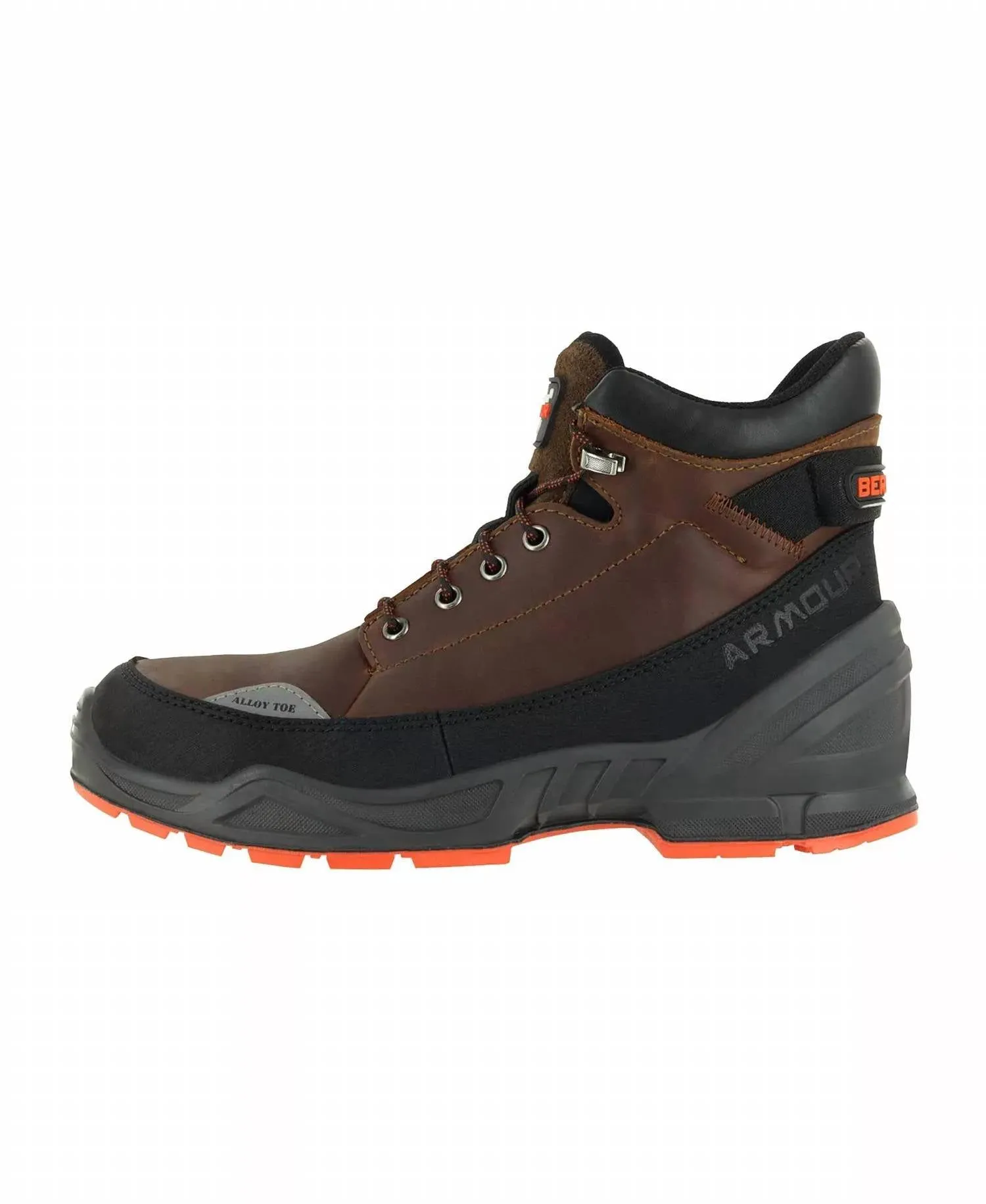 Work Boots 6  Alloy Toe Boots In Reddish Brown