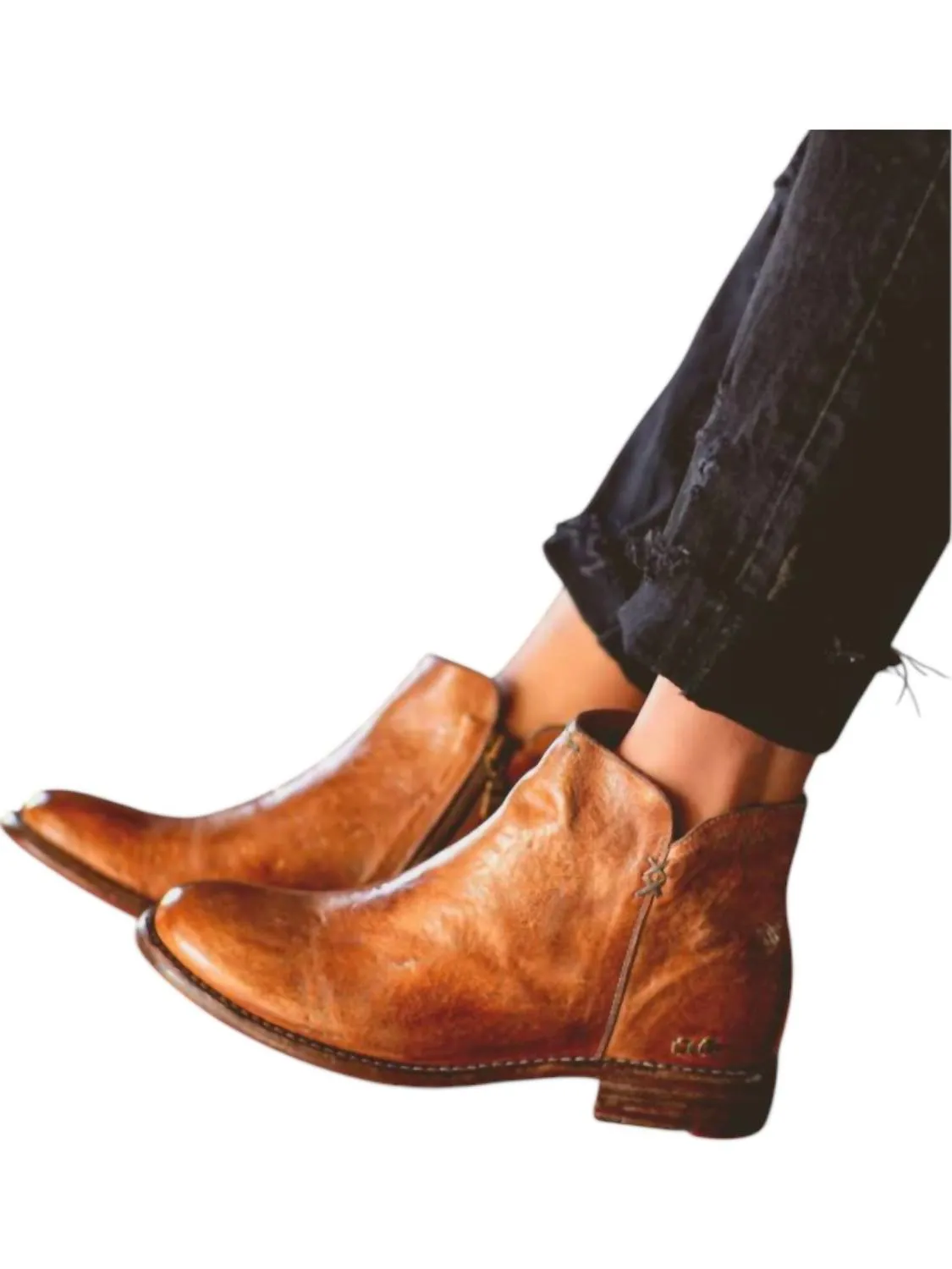 Yursia Boots In Tan Rustic