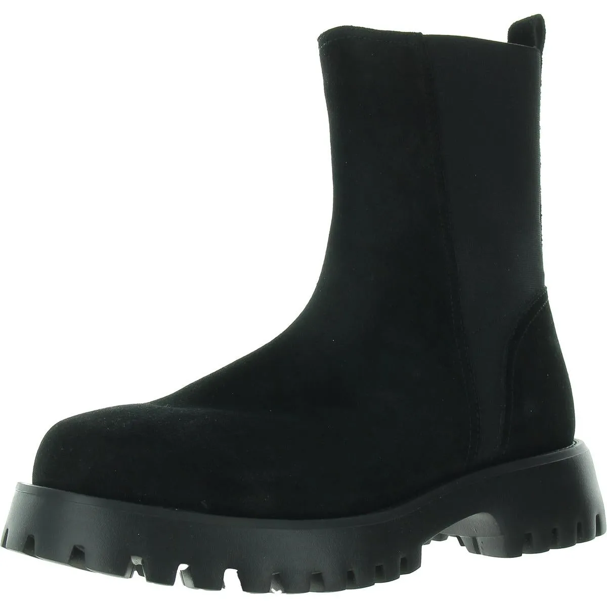 Zalika Womens Zipper Faux Suede Chelsea Boots