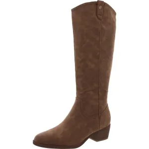 ZOYA Womens Laceless Faux Leather Cowboy, Western Boots